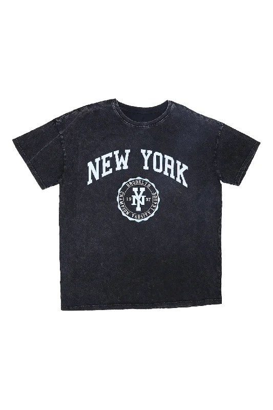 New York City Crest Graphic Boyfriend Tee