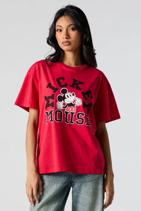 Mickey Mouse Graphic Boyfriend T-Shirt