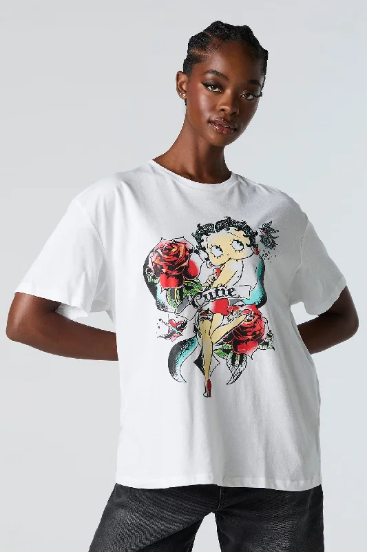 Betty Boop Cutie Graphic Boyfriend T-Shirt