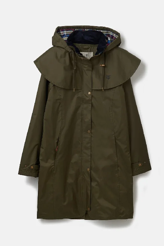 Outrider 3/4 Length Waterproof Raincoat - Fern