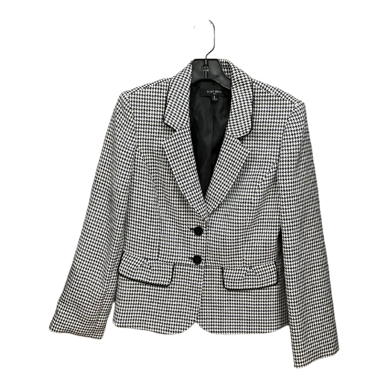 Checkered Pattern Blazer Nine West Apparel, Size M