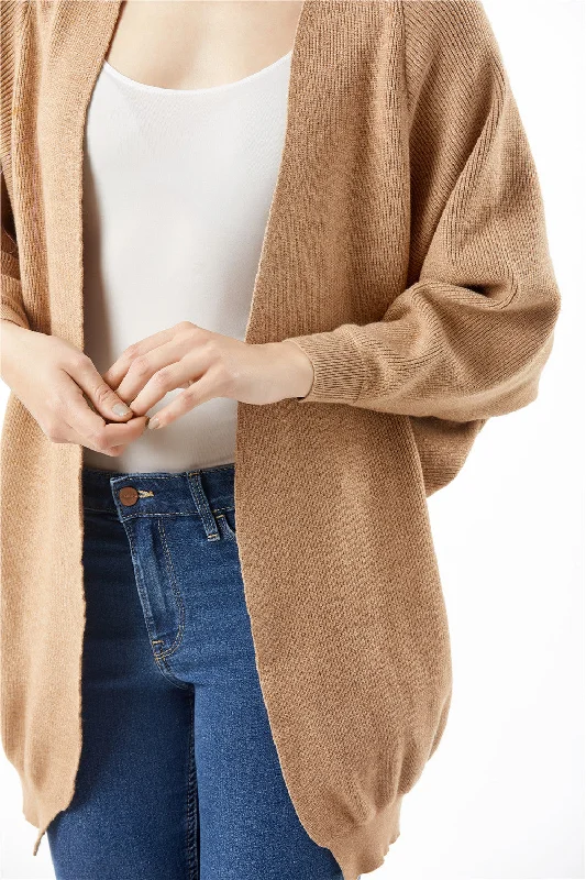 Knit Sweater Casual Quantity Acrylic Batwing Sleeve Cardigan