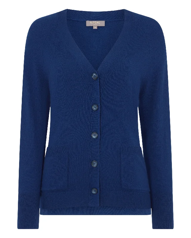 Women's Erin Oversized Cashmere Cardigan French Blue