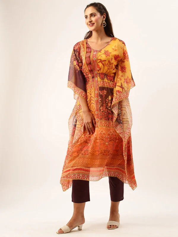 exclusive-v-neckline-chiffon-all-over-mixed-prints-mustard-loose-fit-kaftan-set-for-women-with-inner-zl13a348nd-m