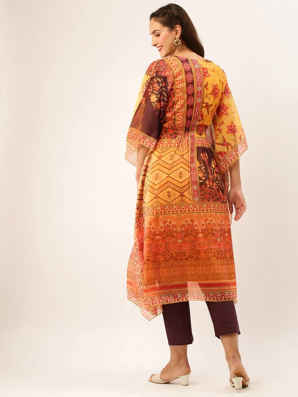 exclusive-v-neckline-chiffon-all-over-mixed-prints-mustard-loose-fit-kaftan-set-for-women-with-inner-zl13a348nd-m