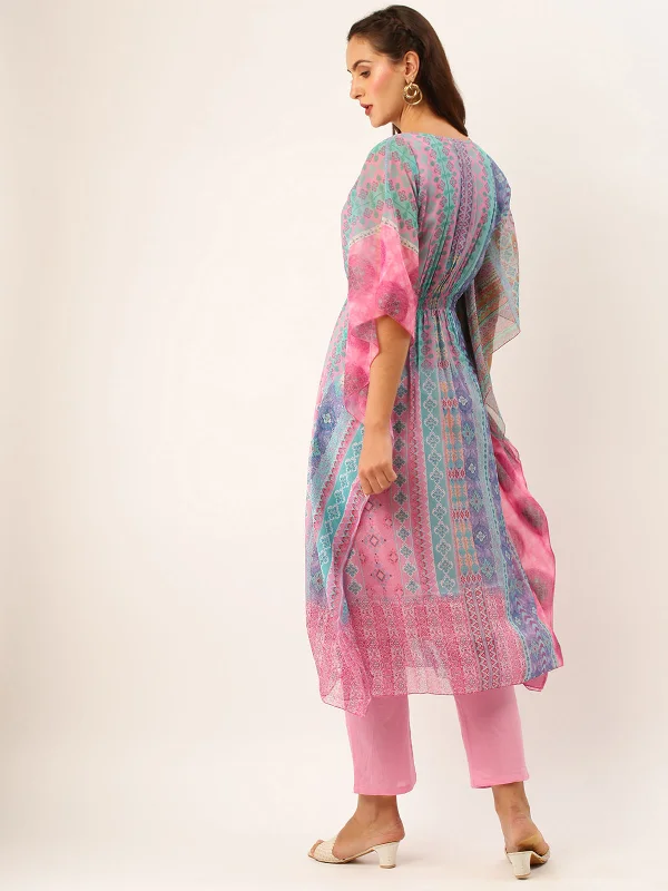 exclusive-v-neckline-chiffon-all-over-mixed-prints-pink-loose-fit-kaftan-set-for-women-with-inner-zl13a353nd-m