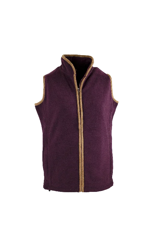 LF201 - Ladie's Fleece Gilet - PLUM