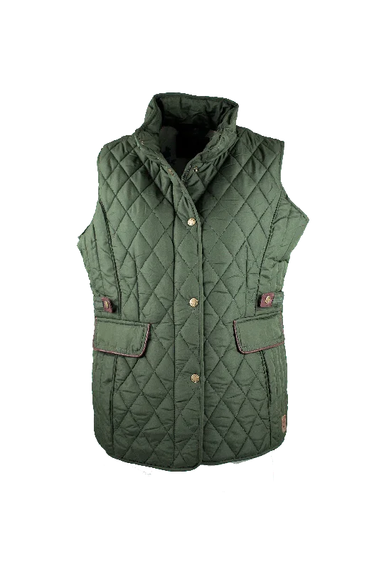 LJ001 - Ladies Maya Quilted Gilet - GREEN