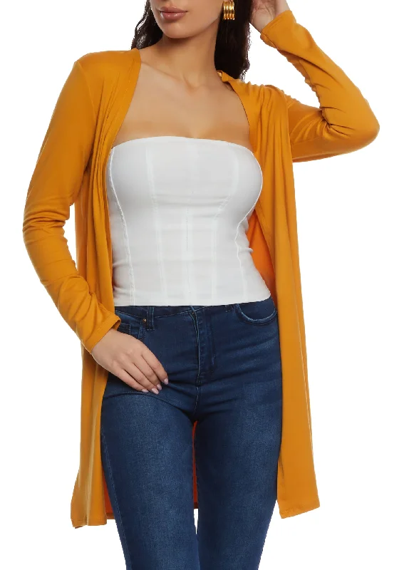 Long Sleeve Side Slit Duster