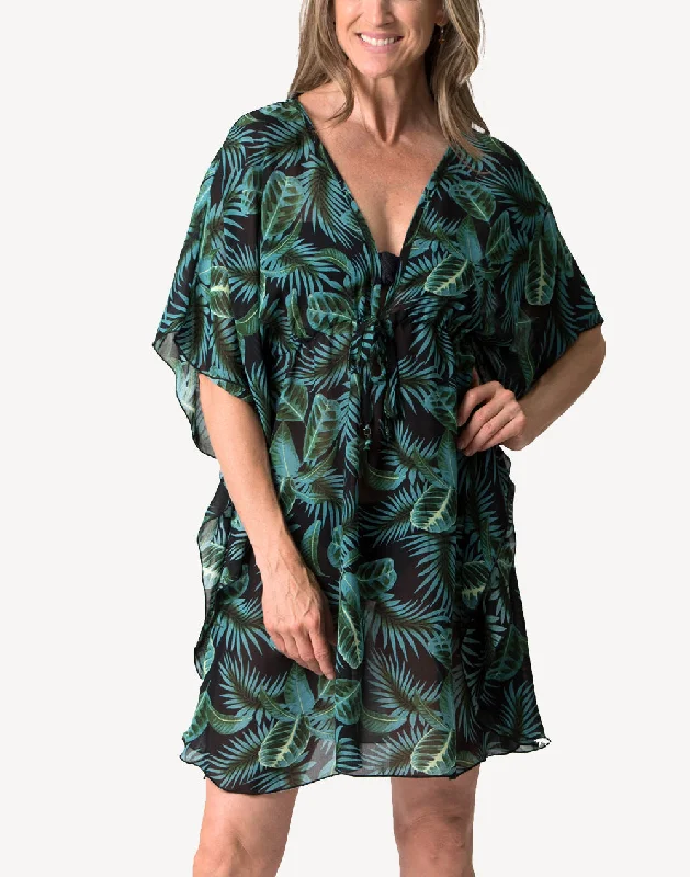 Palm Print Tunic Cover Up