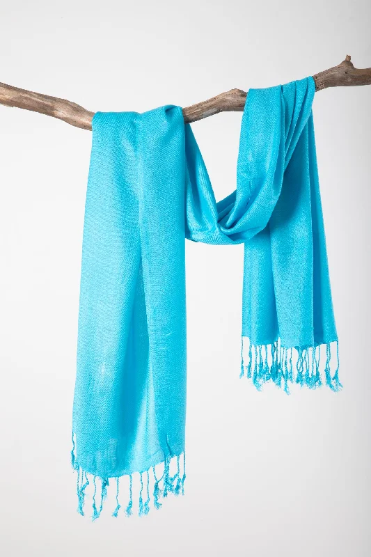 Solid Lightweight Fringe Shawl