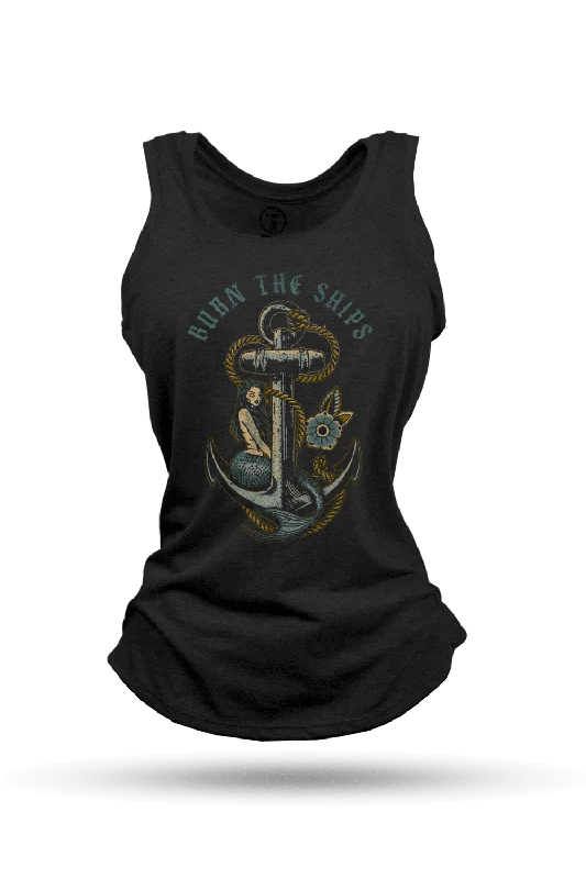 Women's Racerback Tank - Burn the Ships