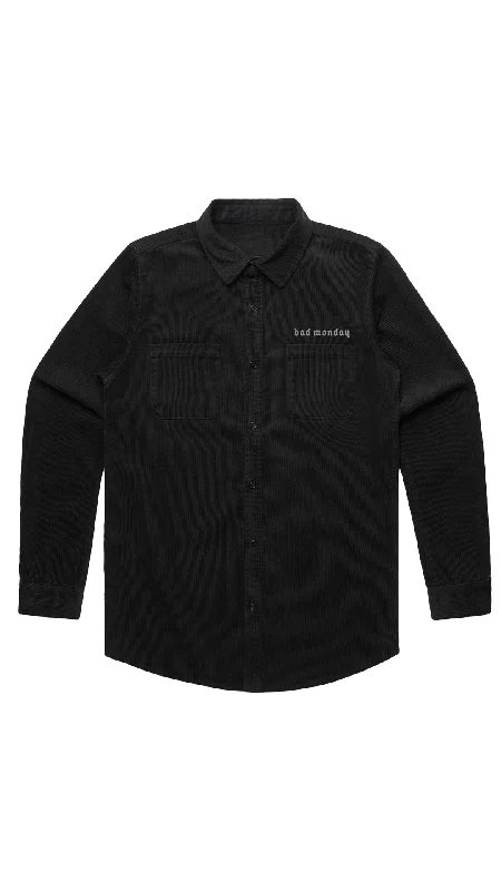 Bad Monday Cord Shirt Black