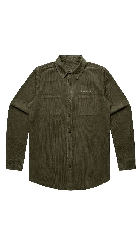 Bad Monday Cord Shirt Khaki