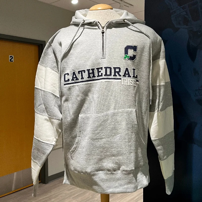 Cathedral Striped Sleeve Hoodie