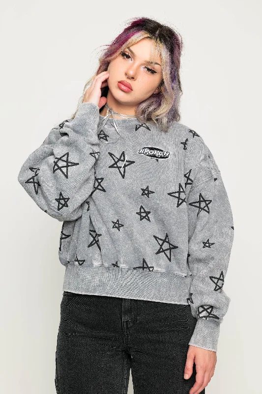 Chuck Crew Neck Sweatshirt Dark Grey