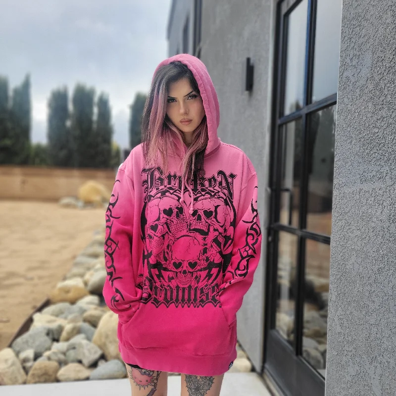 Purgatory Washed Hoodie Pink