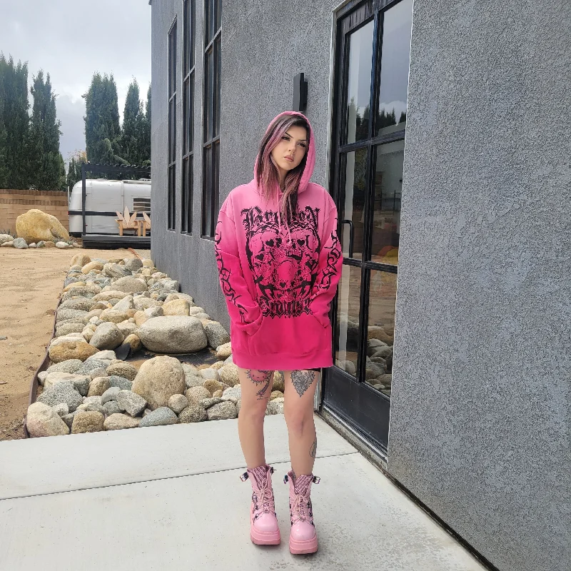 Purgatory Washed Hoodie Pink