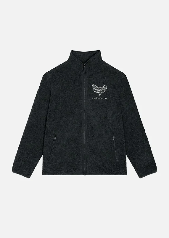 Death Moth Sherpa Zip Jacket