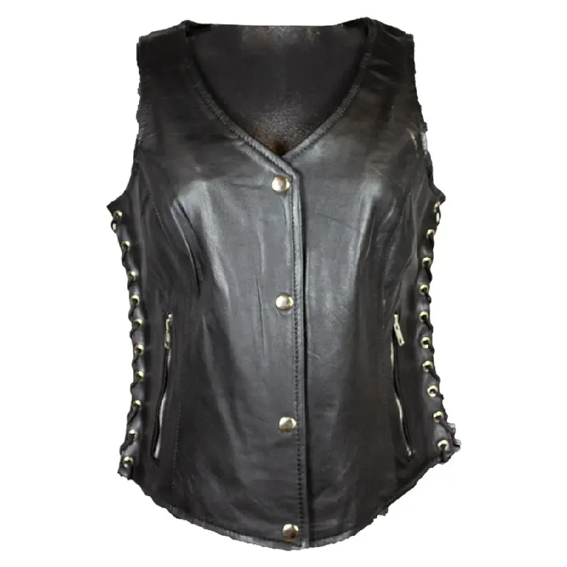 Open Road Women's Leather Gunslinger Vest