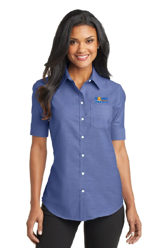 Ladies Short Sleeve SuperPro™ Oxford Shirt