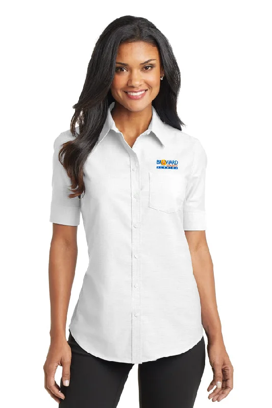 Ladies Short Sleeve SuperPro™ Oxford Shirt