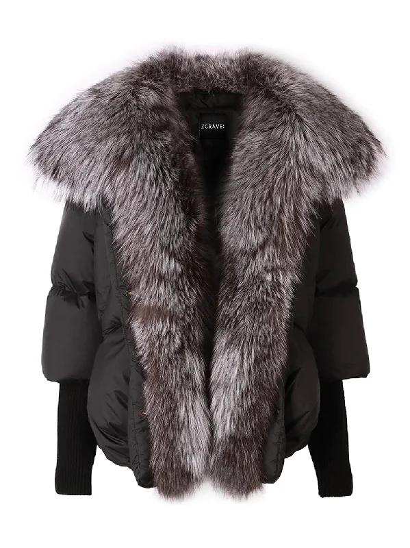 Fur Trim Puffer Jacket