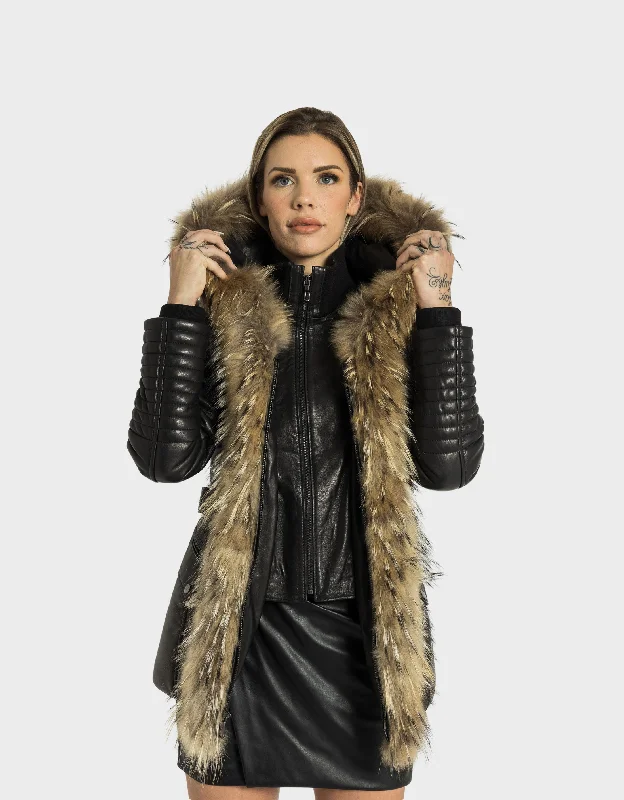 Kim LeatherJacket With Natural Fur