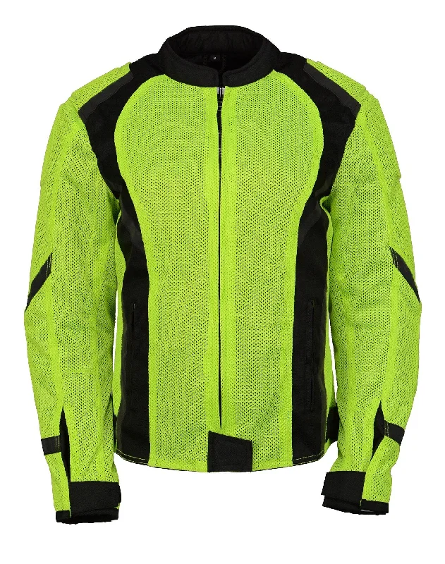 M Boss Motorcycle Apparel BOS22705 Wome'ns Hi-Vis Green Motorcycle