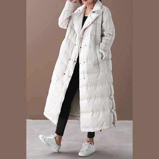 Warm White Down Jacket Woman Plus Size Clothing Parka Winter Coats Double Breast