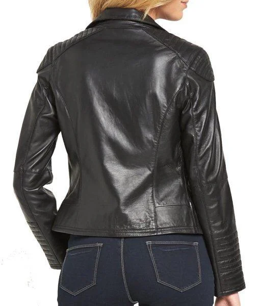 Women Biker Leather Jackets: Venson