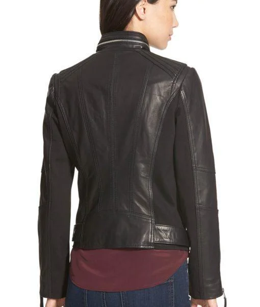 Women Classic Leather Jackets: Janita