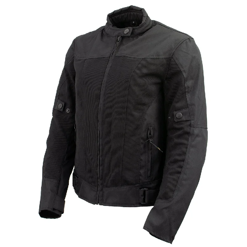 Xelement Women's Shade Black Textile and Mesh Scooter Motorcycle Biker