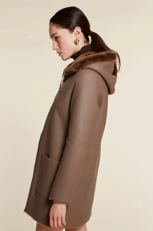 Ladies sheepskin coat