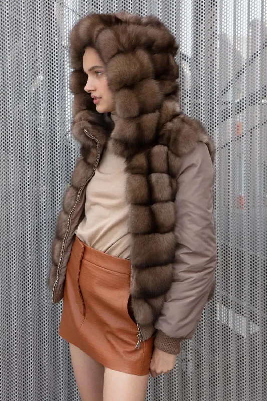 Russian sable fur jacket