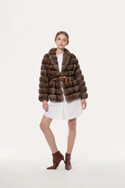 Short sable jacket