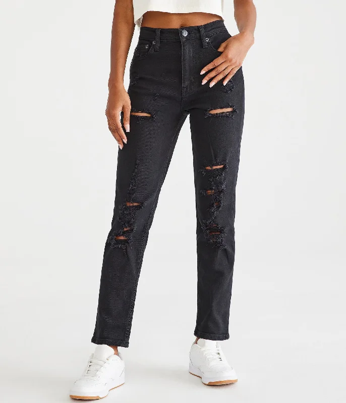 Aeropostale High-Rise Stretch Mom Jean