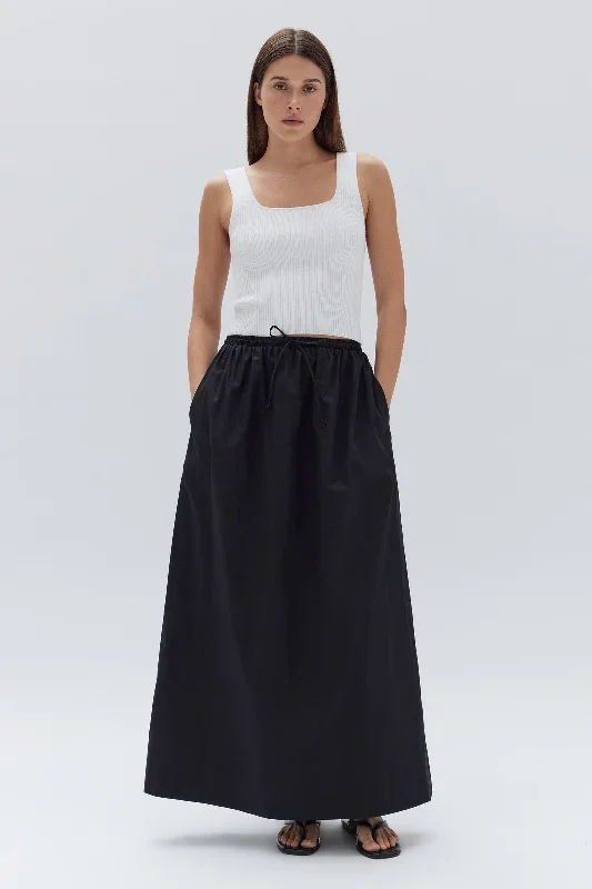 Amara Poplin Midi Skirt