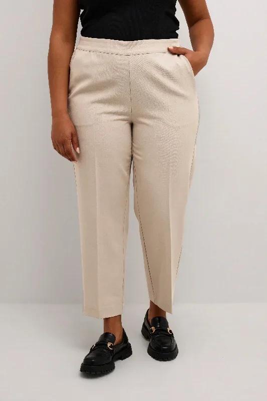 beige cropped pants