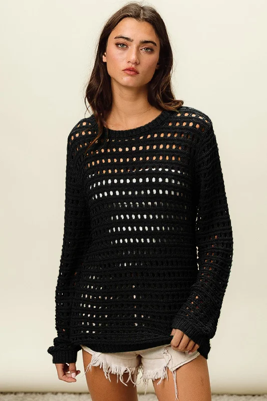 bibi-round-neck-openwork-knit-cover-up