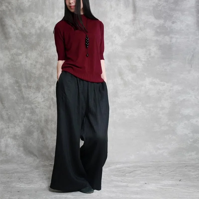 casual-black-pockets-women-wide-leg-pants