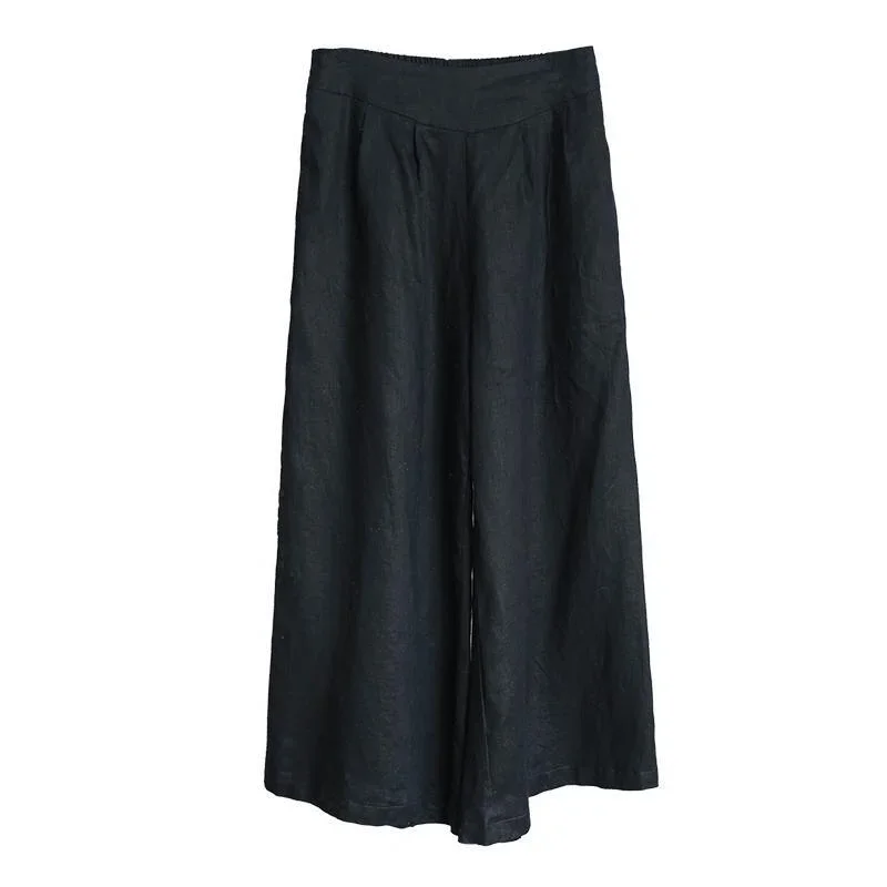 casual-black-pockets-women-wide-leg-pants