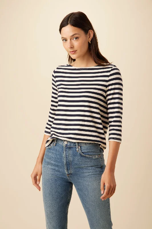 Cecelia Reverie Knit Tee - Paris Stripe