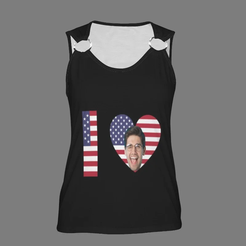 custom-face-love-usa-flag-top-personalized-womens-sleeveless-ring-buckle-tank-tops