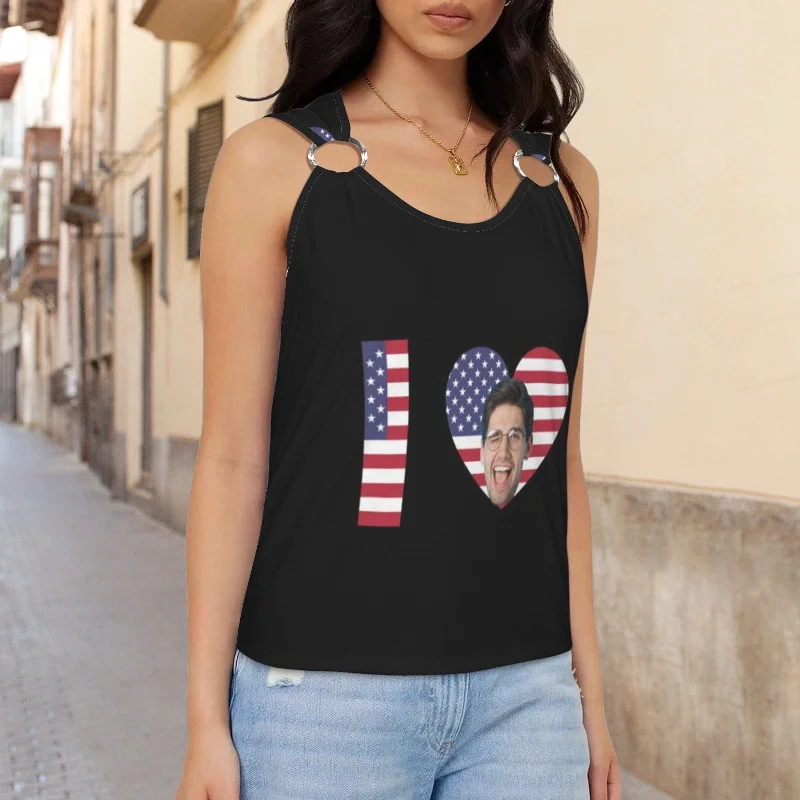 custom-face-love-usa-flag-top-personalized-womens-sleeveless-ring-buckle-tank-tops