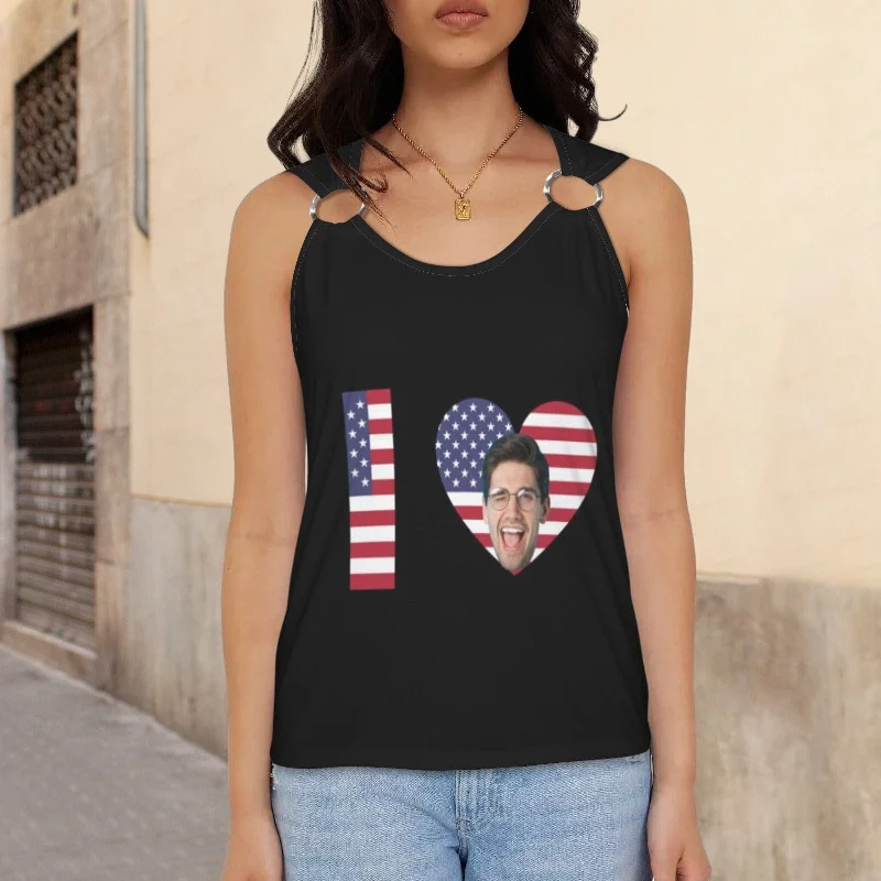 custom-face-love-usa-flag-top-personalized-womens-sleeveless-ring-buckle-tank-tops