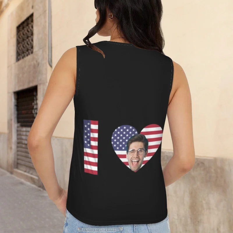 custom-face-love-usa-flag-top-personalized-womens-sleeveless-ring-buckle-tank-tops