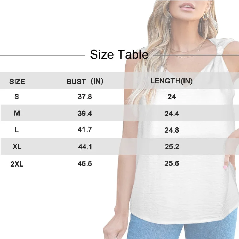 custom-face-text-flamingo-top-personalized-v-neck-knotted-sleeveless-tank-tops-for-women