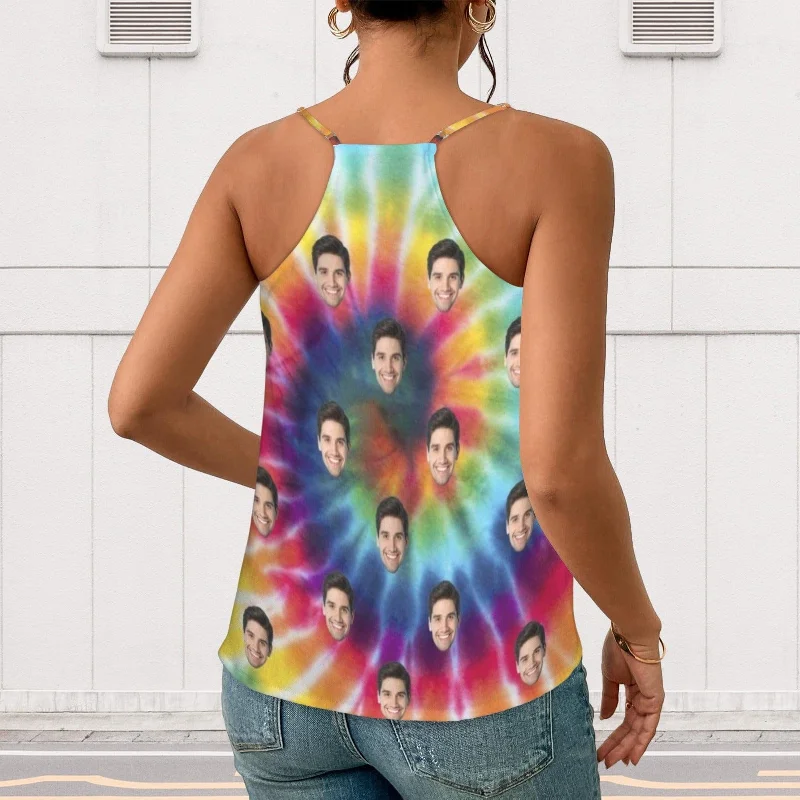 custom-face-tie-dye-womens-v-neck-cami-tank-tops