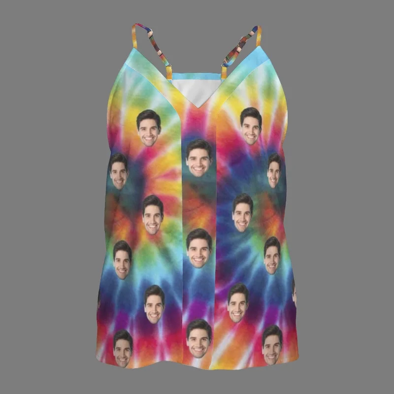 custom-face-tie-dye-womens-v-neck-cami-tank-tops